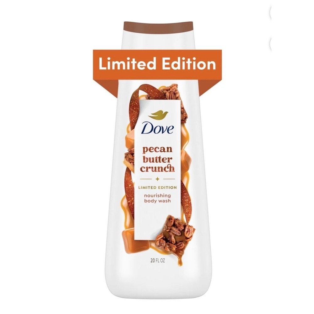 Dove Holiday Treats Body Wash Pecan Butter Crunch LIMITED EDITION 20 fl oz, 1